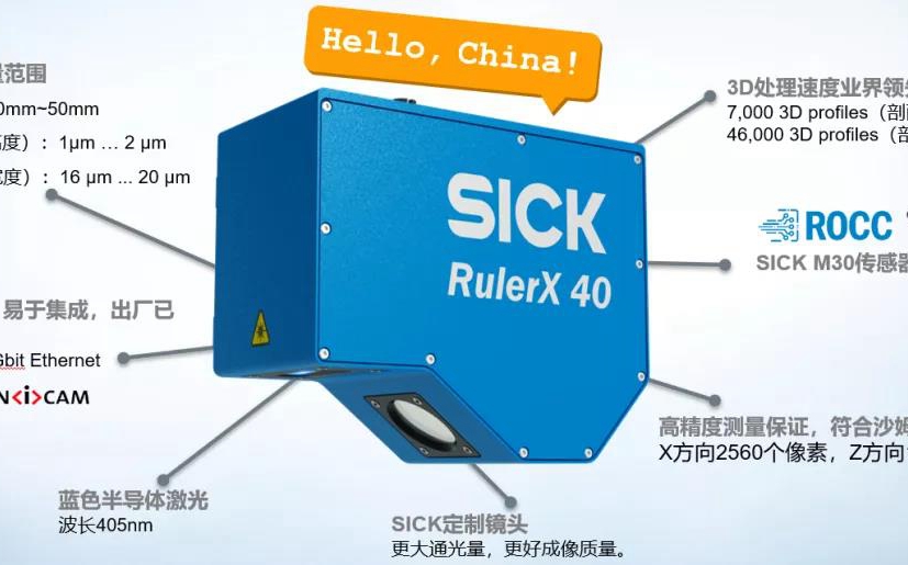 SICK宣布新品相机RulerX 40和RulerXC 40