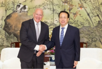 上海市市长龚正会见全球展览业协会主席、英国励展博览集团全球CEO仲昊