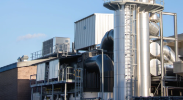 Efficient environmental technology: Oxi.X RE system from Dürr purifying solvent-laden exhaust air at Orafol